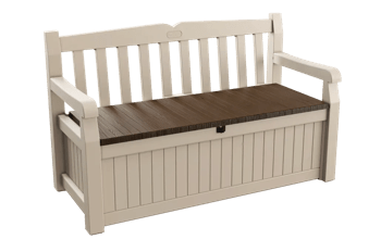Eden 265L Storage Bench - Beige Brown - Storage Benches