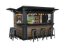 Signature Outdoor Garden Bar - Walnut Brown