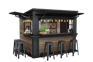 Signature Outdoor Garden Bar - Walnut Brown