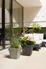 Piazza Square Planter 34cm Set of 2 - Marble Green