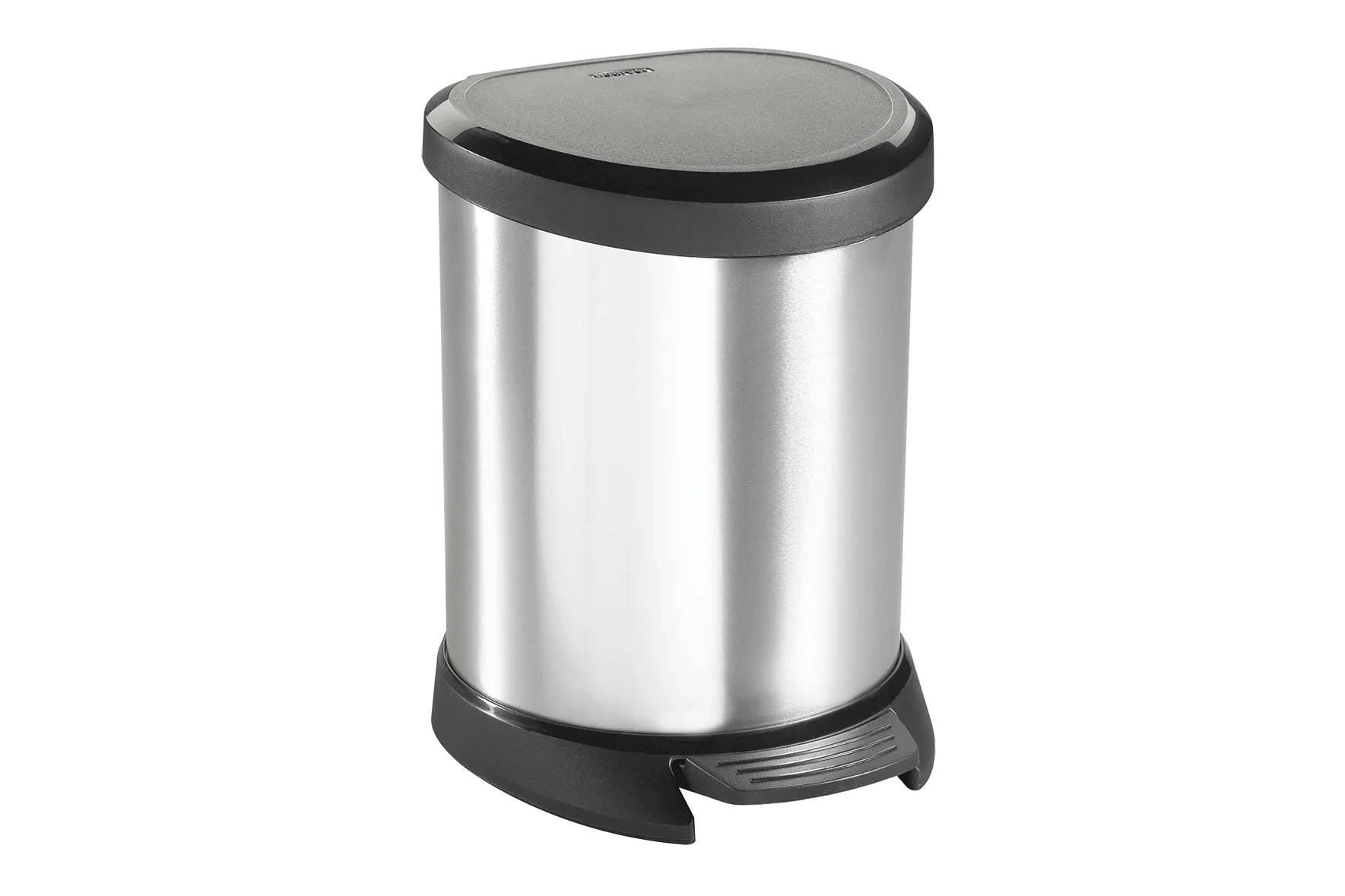 פח אשפה דקו עם פדל 5 ליטר - כסוף