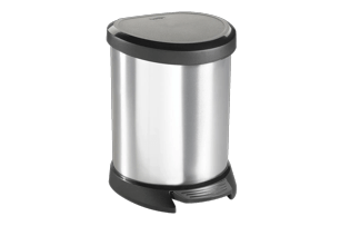 Decobin Pedaalemmer 5L - Zilver - Prullenbakken