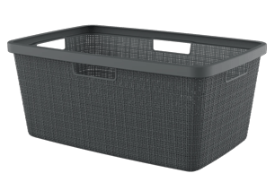 Jute Wasmand 46L - Antraciet - Wasmanden