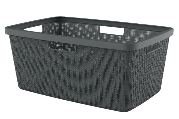 Jute Wasmand 46L - Antraciet - Wasmanden