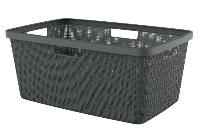 סל כביסה יוטה 46 ליטר - JUTE - אפור