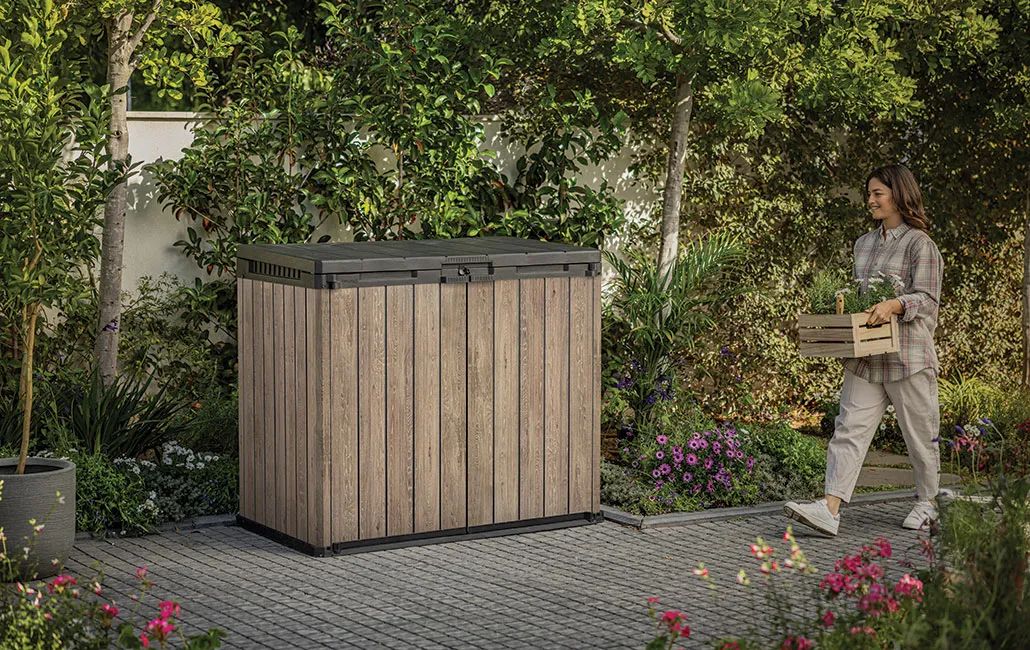 Signature 1150L Horizontal Storage Shed - Ashwood Brown