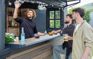 Signature 9x7 Outdoor Bar Shed - Walnut Brown- Keter US