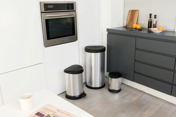 Decobin Pedaalemmer 5L - Zilver - Prullenbakken