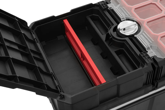 Masterloader Rolling Tool Box with Cantilever Organizer - Keter US