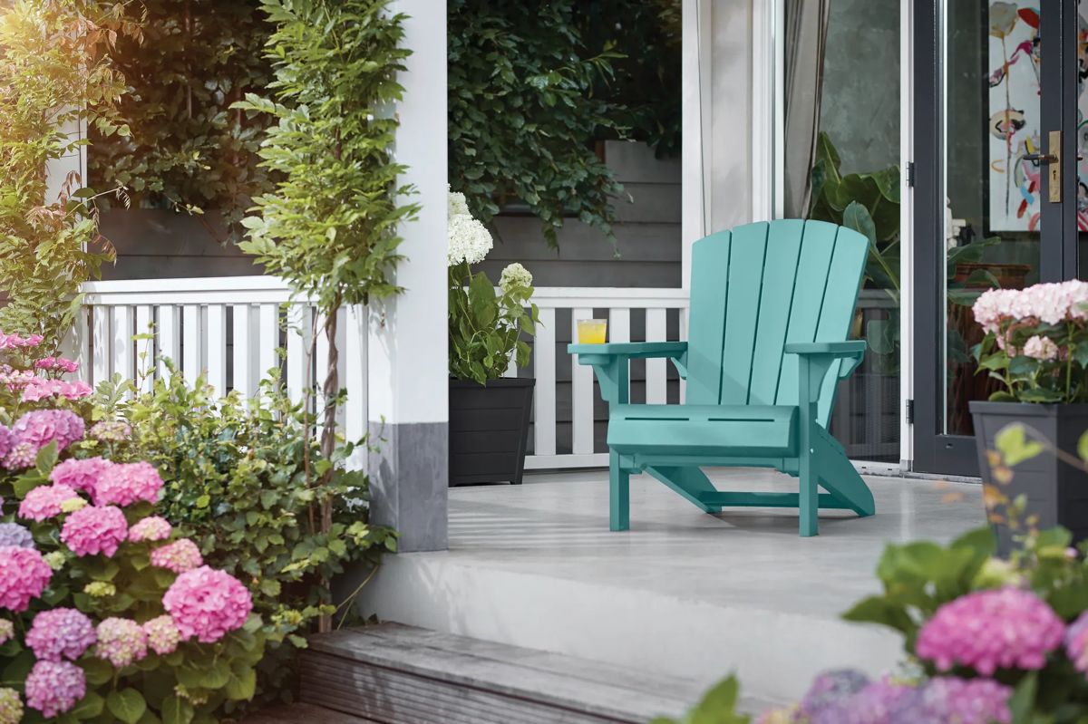 Alpine Adirondack Chair, Set of 2 - Aqua Teal
