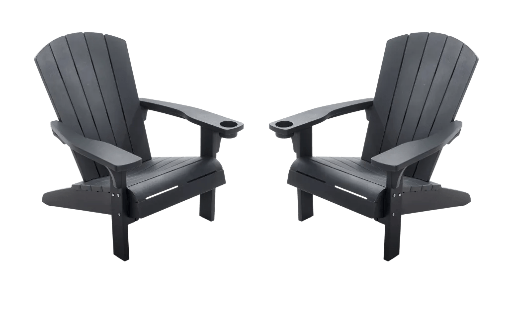 Alpine Adirondack Chair Set  - Grey