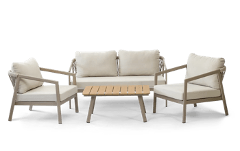 סט פיג'י חבלים - בז - מערכות ישיבה מאלומיניום