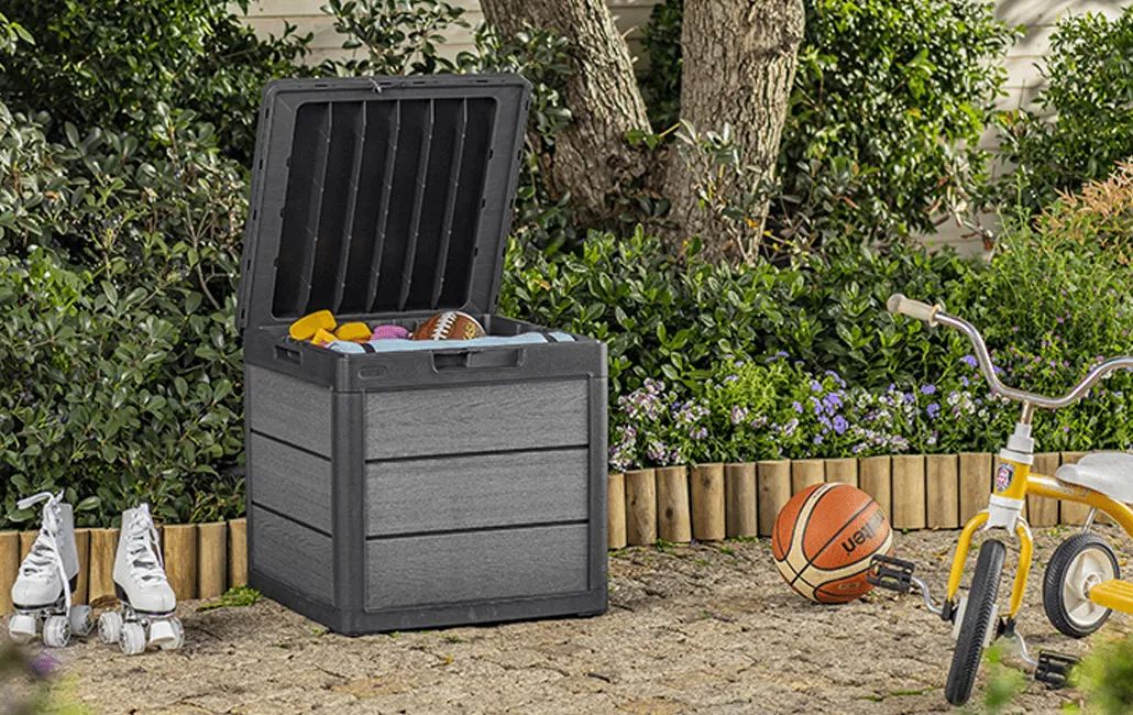 Cortina 30 Gallon Outdoor Storage Deck Box Graphite - Keter Canada
