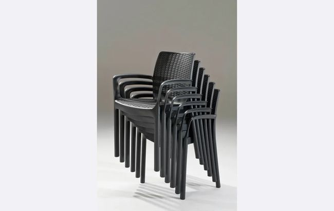 פינת אוכל נירוונה 4 כיסאות - אפור כהה