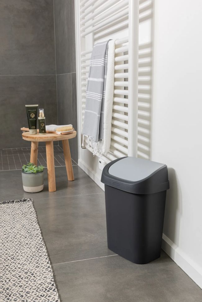 Mistral Swing Afvalbak 10L - Antraciet