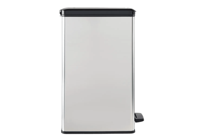 פח אשפה סלים עם פדל 40 ליטר - כסוף