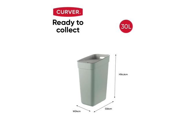 פח מיחזור 30 ליטר READY to Collect - ירוק