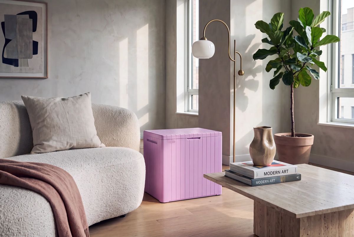 City Box 30 Gallon Deck Box - Pink - Keter US