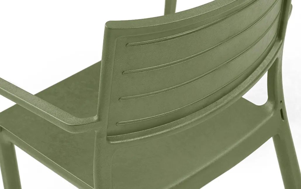 Metaline Chair, Set of 4 - Olive Green