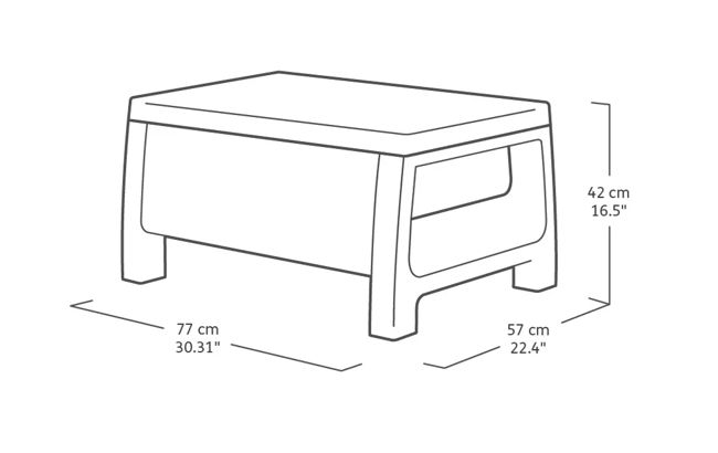 Conjunto de exterior de 4 plazas Bahamas - Grafito