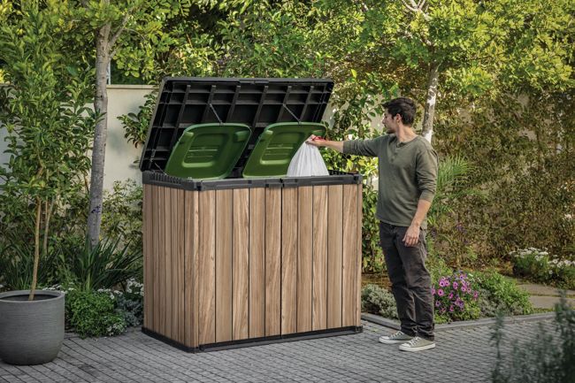 Store-It-Out Signature Storage Shed - Oak Brown