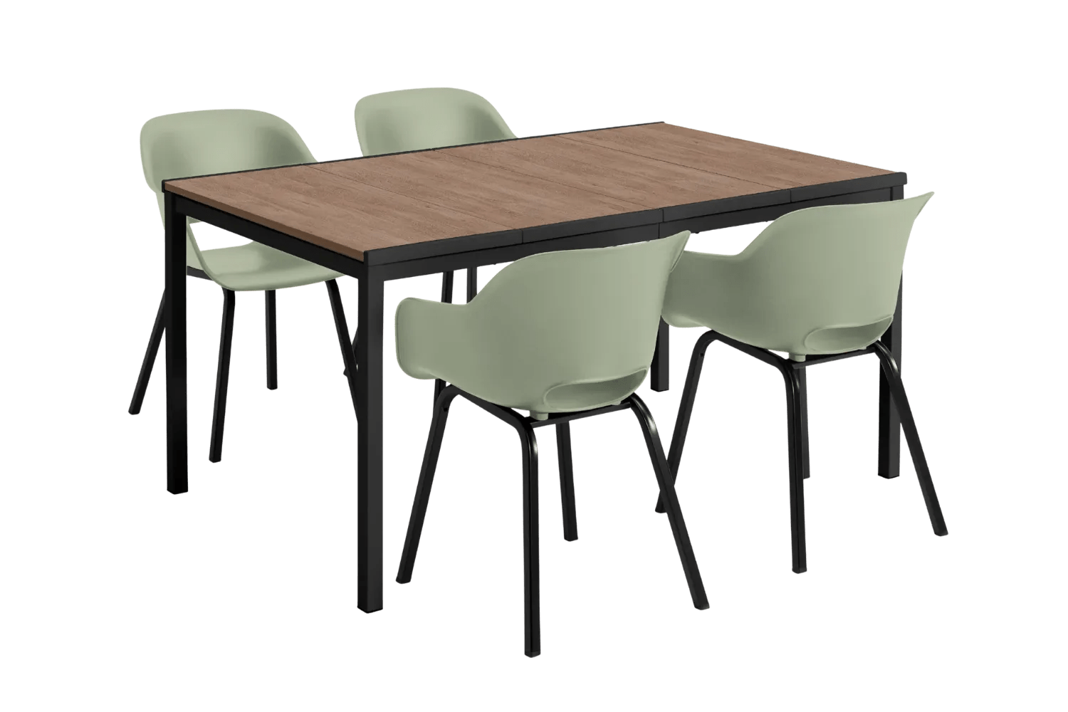 Signature Porto Diningset 156cm/4 - Vintage groen