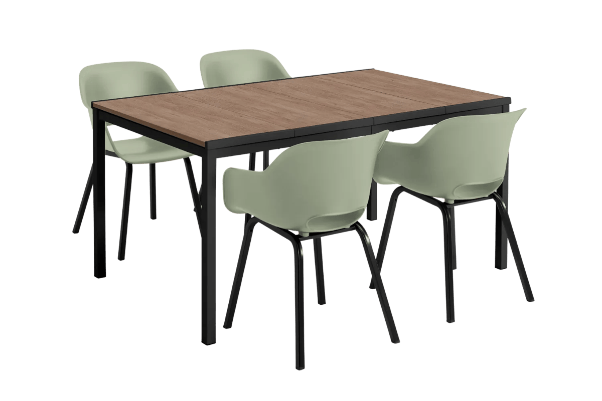 Signature Porto Diningset 156cm/4 - Vintage groen