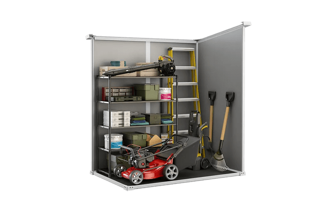 מחסן גינה מנור 6X4 - אפור