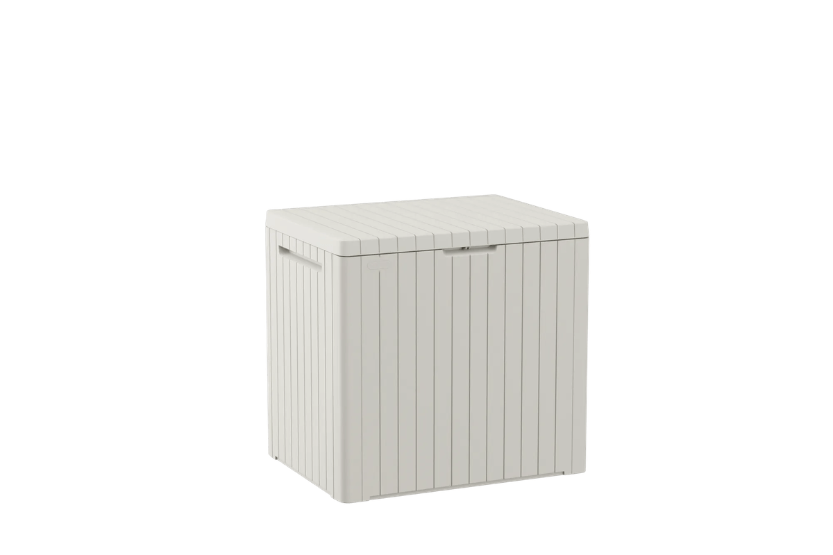 City Box 30 Gallon Deck Box - White Deck Box - Keter US