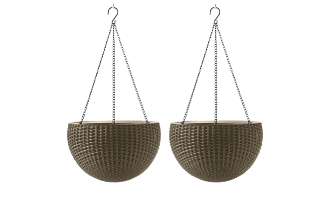 Buy Hanging Planter Set of 2 in Brown - Keter Canada