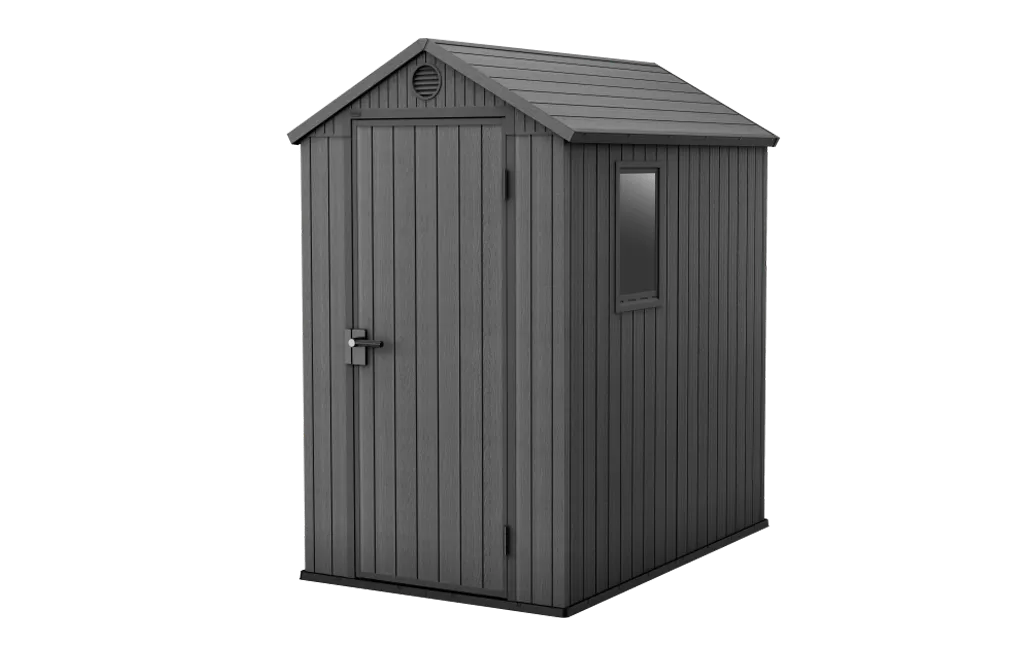 Darwin 4x6 Storage Shed - Grey