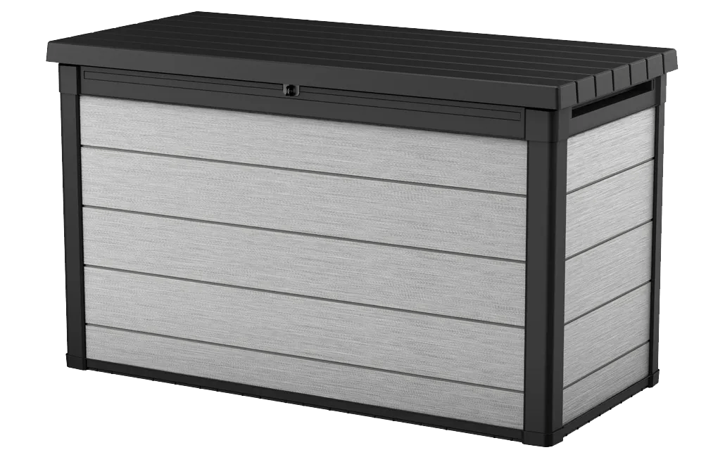 Denali 200 Gallon Resin Outdoor Storage Deck Box Grey - Keter Canada
