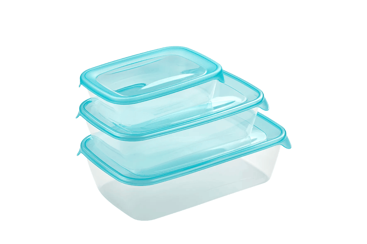 Fresh & Go Vershoudbakjes set 0,5+1+2L - Transparant