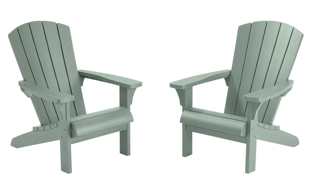 Lot de 2 fauteuils Adirondack Troy - Vert