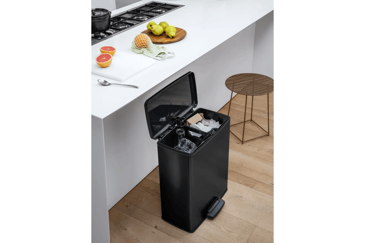 Decobin Duo Prullenbak 26L+26L - Zwart