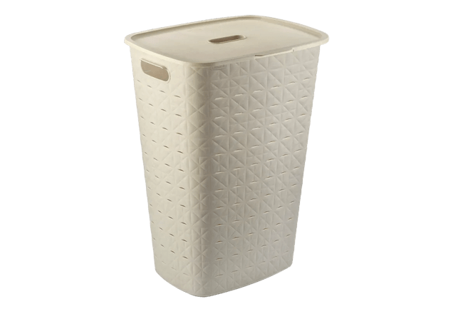 סל כביסה סופטקס 56 ליטר - קרם