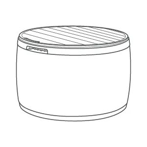 Circa Brown 37 Gallon Storage Deck Box - Keter US