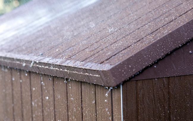 Caseta de exterior Darwin 6x6 ventanas frontales. 190x183x221cm y 3,3m2 - Marrón