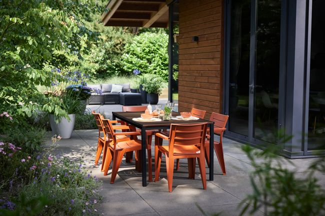 Table Porto 160cm 6 places - Marron Aspect Noyer