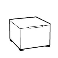 Ensemble 2 chaises longues Jaipur et table basse - Anthracite