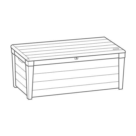 Brightwood Opbergbox - 454L - Antraciet