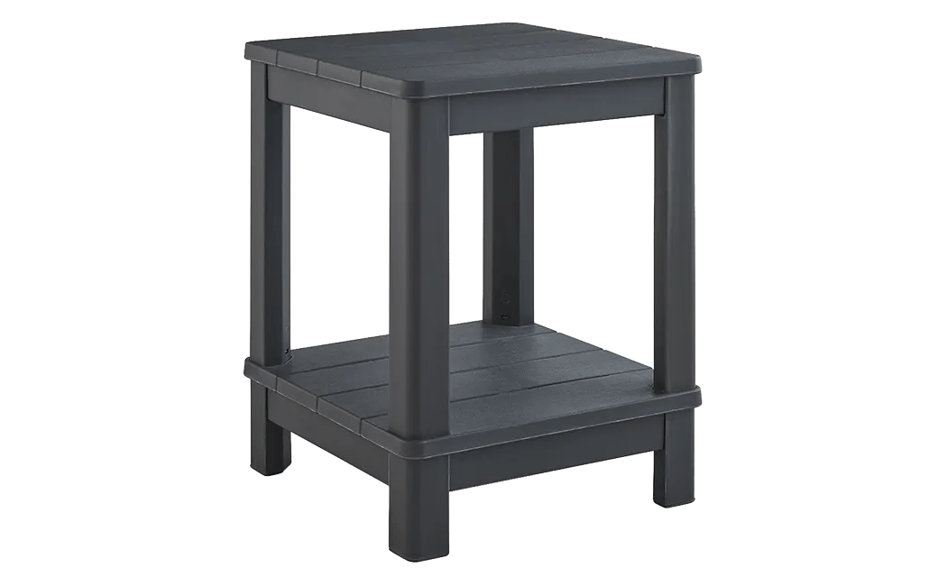 Troy Deluxe Bijzettafel - 40,5x40,5cm - Antraciet