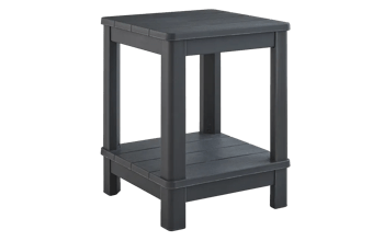 Deluxe Adirondack Side Table - Graphite - Outdoor Side Tables