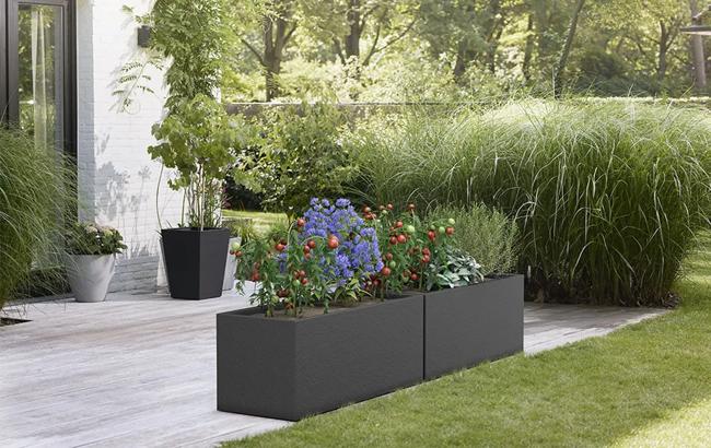 עציץ מלבני כרמל - בזלת thumbnail