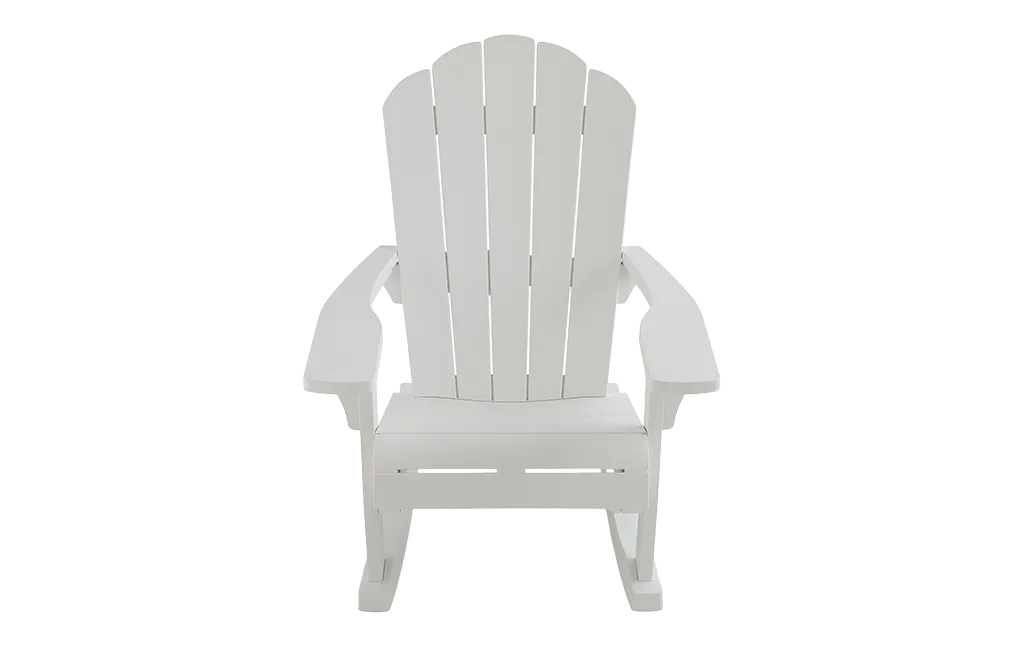 Everest Resin Plastic Adirondack Rocker - White - Keter US