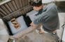 Signature 135 Gallon Large Deck Box - Mist Gray - Keter US