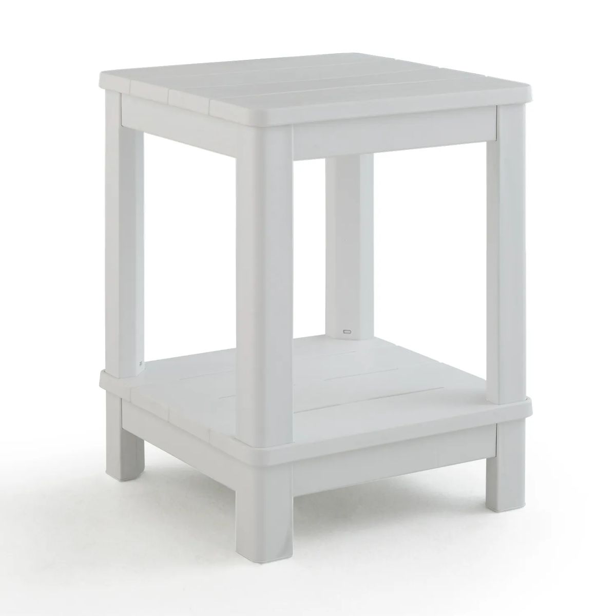 Deluxe Adirondack Two Tier Side Table - White - Keter US