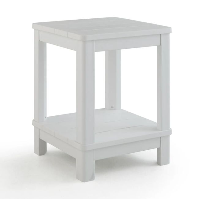 Deluxe White Outdoor Adirondack Side Table - Keter US