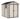 Manor Shed 6x8ft Double Door  - Brown - Medium Sheds