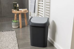 Mistral Swing Afvalbak 10L - Antraciet - Afvalemmers